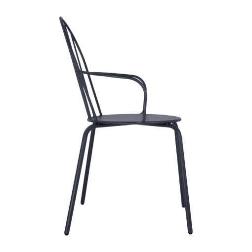 Bolero Adeline Arm Chairs Slate Blue 4 Pack (HZ358)