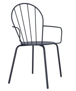Bolero Adeline Arm Chairs Slate Blue 4 Pack (HZ358)