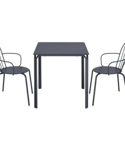 Bolero Adeline Arm Chairs Slate Blue 4 Pack (HZ358)