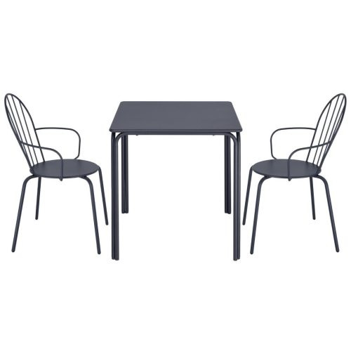 Bolero Adeline Arm Chairs Slate Blue 4 Pack (HZ358)