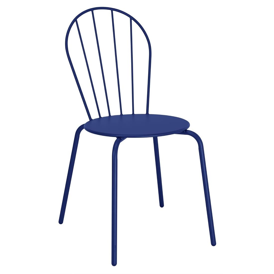 Bolero Adeline Side Chair Dark Navy 4 Pack (HZ362)