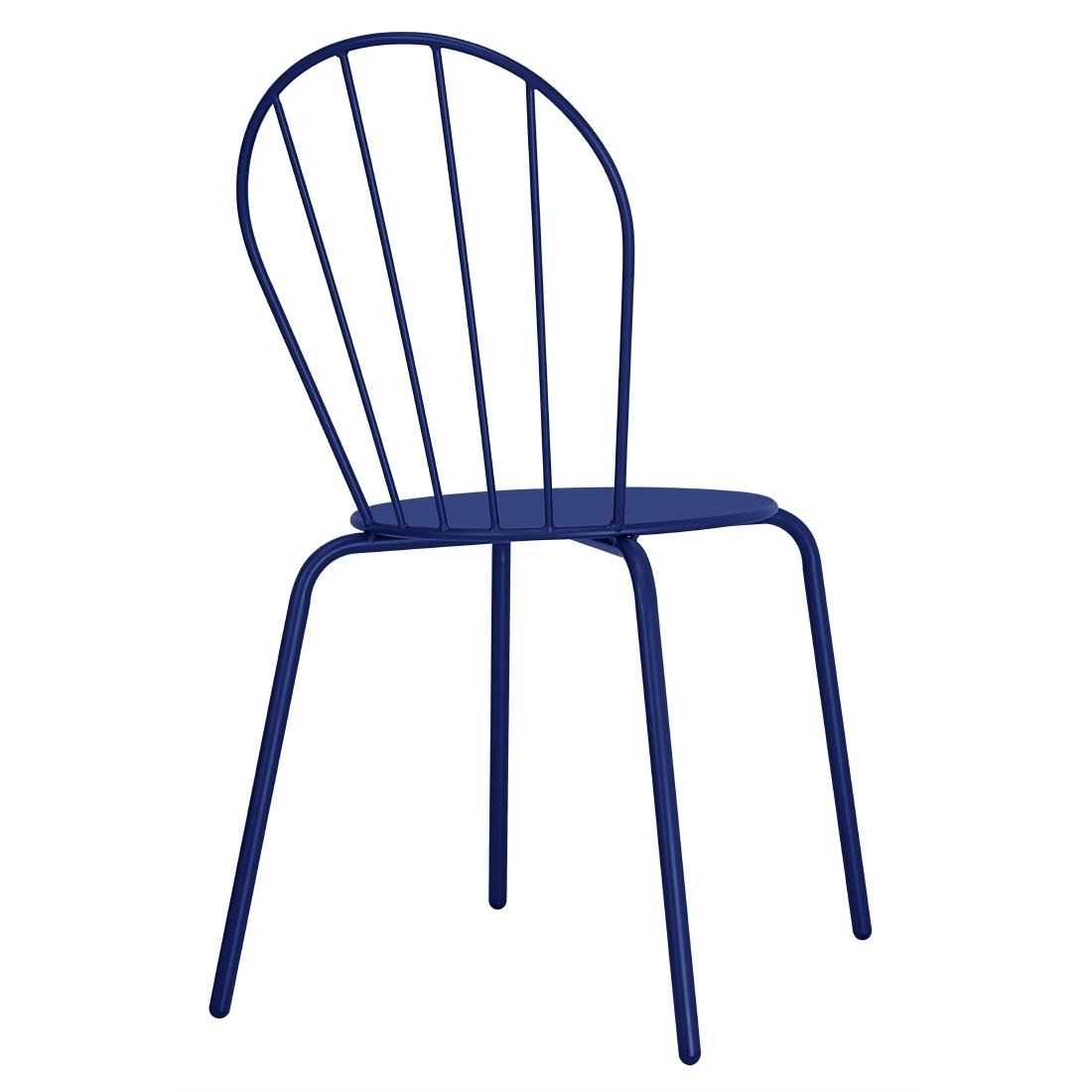 Bolero Adeline Side Chair Dark Navy 4 Pack (HZ362)