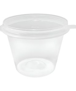 Fiesta Recyclable Portion Pots with Lids 50ml 50 Pack (HZ577)
