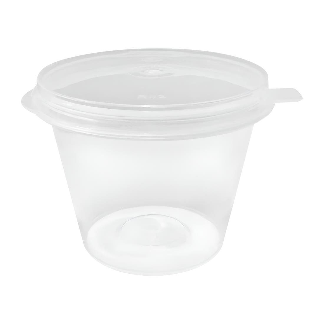 Fiesta Recyclable Portion Pots with Lids 50ml 50 Pack (HZ577)
