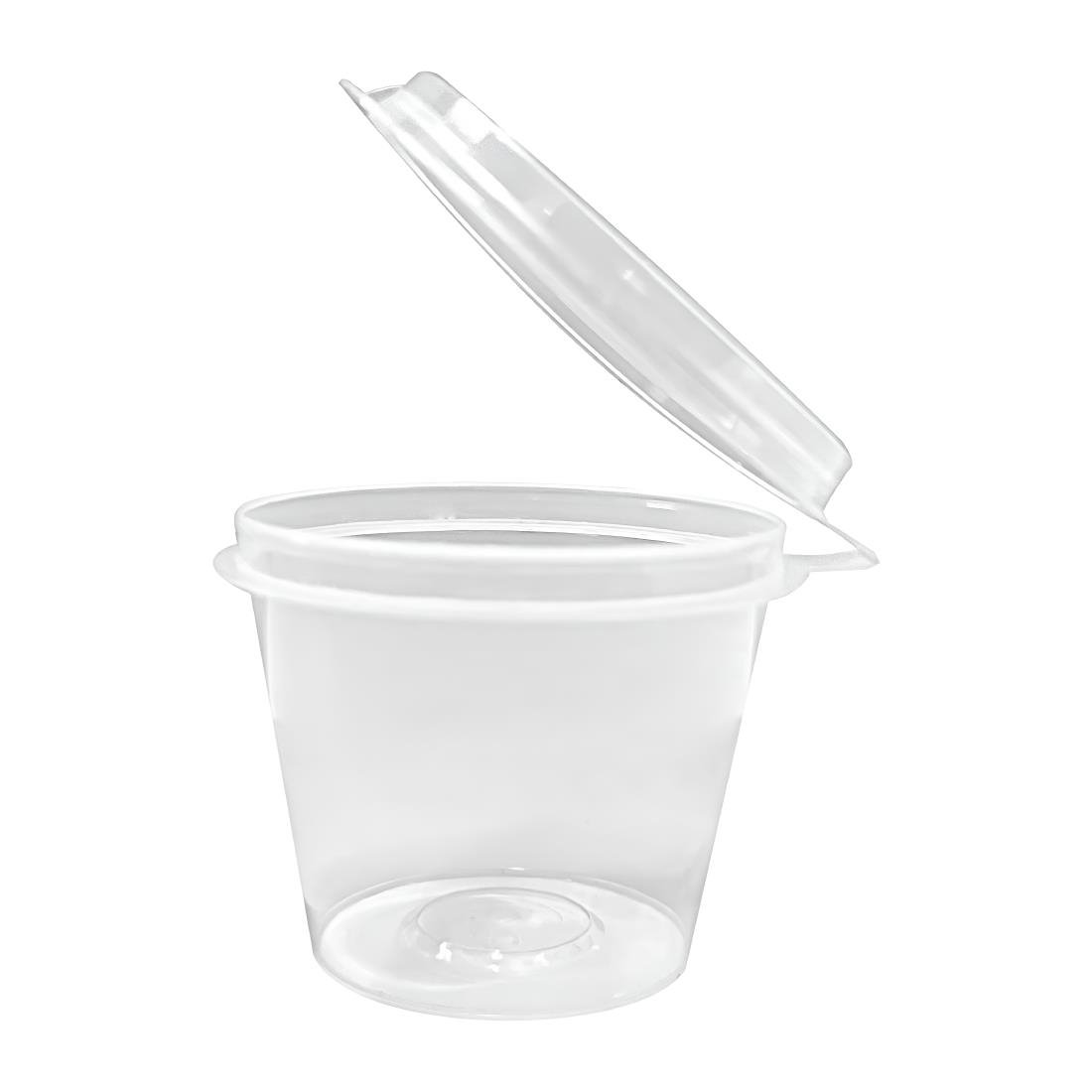 Fiesta Recyclable Portion Pots with Lids 50ml 50 Pack (HZ577)