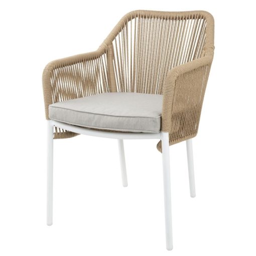 Bolero Bay PE Twist Rattan Outdoor Armchair Honey 2 Pack (HZ596)