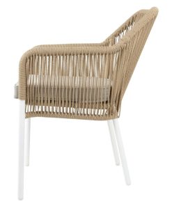 Bolero Bay PE Twist Rattan Outdoor Armchair Honey 2 Pack (HZ596)