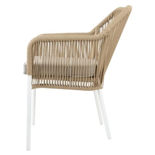 Bolero Bay PE Twist Rattan Outdoor Armchair Honey 2 Pack (HZ596)