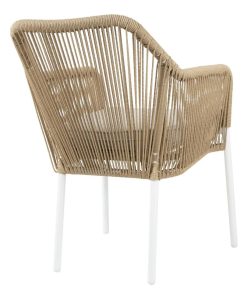 Bolero Bay PE Twist Rattan Outdoor Armchair Honey 2 Pack (HZ596)