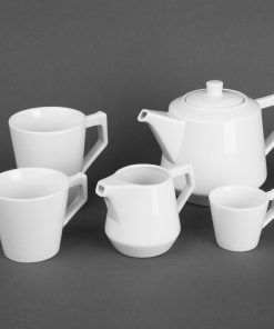 Olympia Whiteware Deco Cups 300ml 6 Pack (HZ865)