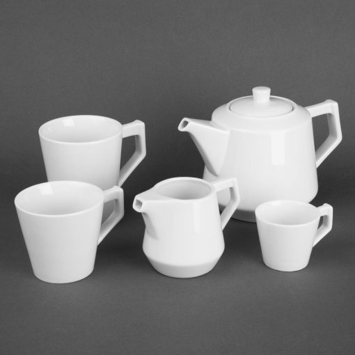 Olympia Whiteware Deco Cups 300ml 6 Pack (HZ865)