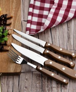 Olympia Steak Knives with PP Wood Effect Handles 12 Pack (HZ970)