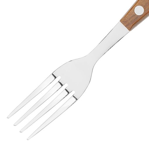 Olympia Steak Forks with PP Wood Effect Handles 12 Pack (HZ971)