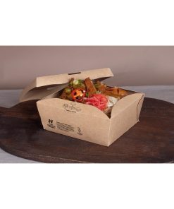 Notpla Clip and Close Food Boxes 1000ml - Kraft 260 Pack (JB812)