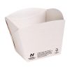 Notpla Square Open Takeaway Boxes 350ml - White Pack 250 (JB814)