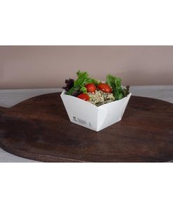 Notpla Square Open Takeaway Boxes 550ml - White Pack 500 (JB815)