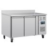 Polar U-Series Double Door Counter Fridge with Upstand 282Ltr (UA064)