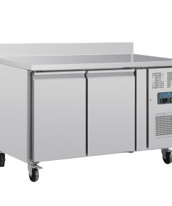 Polar U-Series Double Door Counter Fridge with Upstand 282Ltr (UA064)