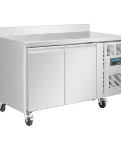 Polar U-Series Double Door Counter Fridge with Upstand 282Ltr (UA064)