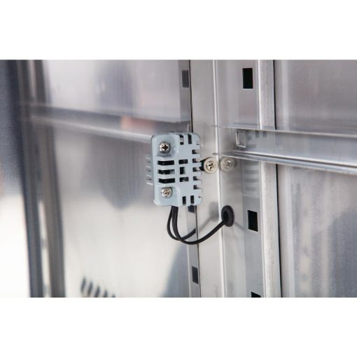 Polar U-Series Double Door Counter Fridge with Upstand 282Ltr (UA064)