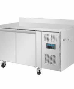 Polar U-Series Double Door Counter Fridge with Upstand 282Ltr (UA064)