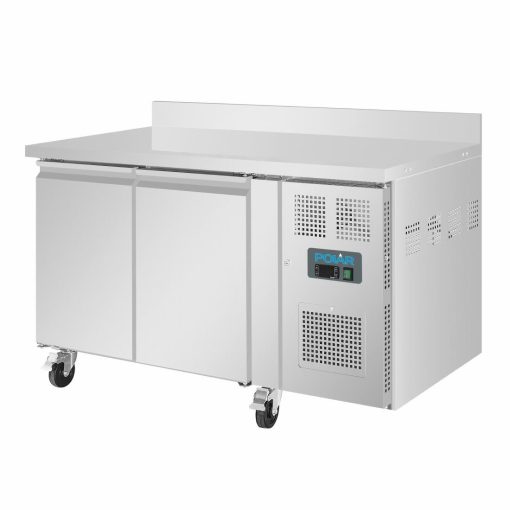 Polar U-Series Double Door Counter Fridge with Upstand 282Ltr (UA064)