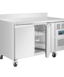 Polar U-Series Double Door Counter Fridge with Upstand 282Ltr (UA064)