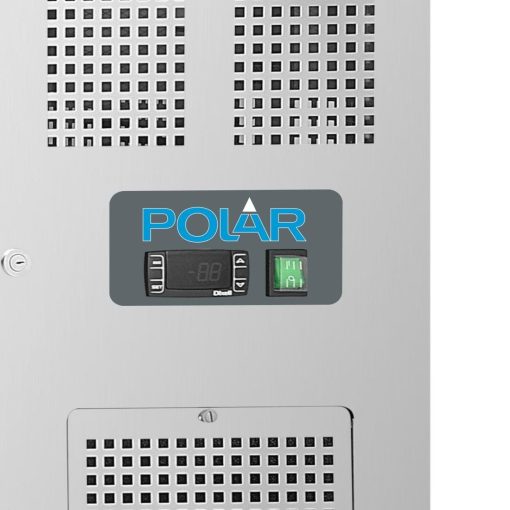 Polar U-Series Double Door Counter Fridge with Upstand 282Ltr (UA064)