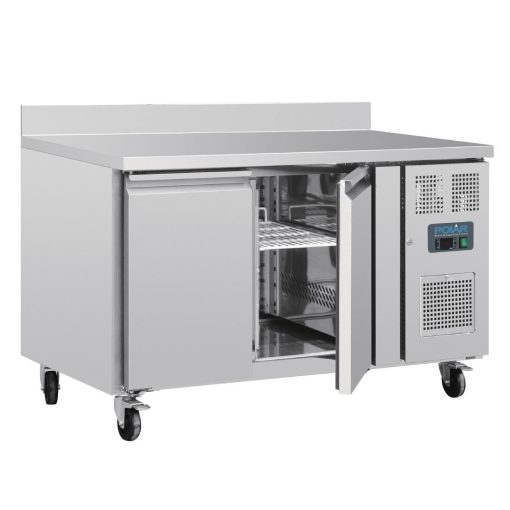 Polar U-Series Double Door Counter Fridge with Upstand 282Ltr (UA064)