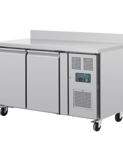 Polar U-Series Double Door Counter Fridge with Upstand 282Ltr (UA064)