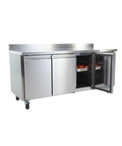 Polar U-Series Triple Door Counter Fridge with Upstand 417Ltr (UA065)