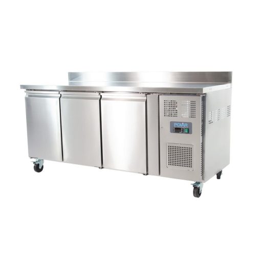 Polar U-Series Triple Door Counter Fridge with Upstand 417Ltr (UA065)