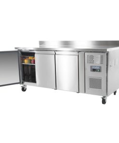 Polar U-Series Triple Door Counter Fridge with Upstand 417Ltr (UA065)
