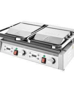 Buffalo Double Contact Grill Flat Left-Ribbed Right plate (CU613)