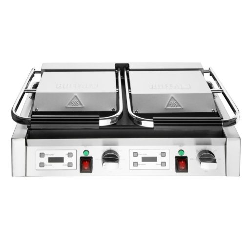 Buffalo Double Contact Grill Flat Left-Ribbed Right plate (CU613)