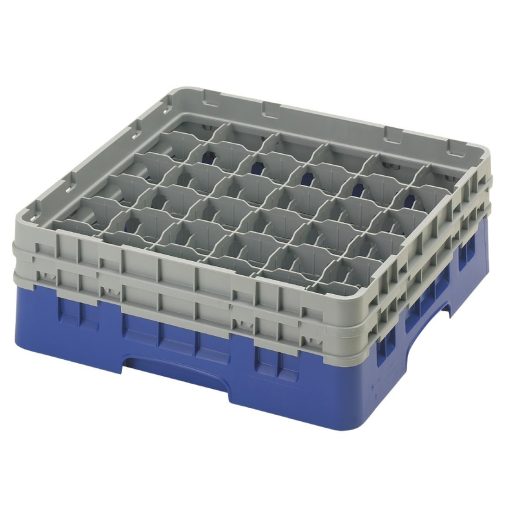Cambro Camrack Blue 36 Compartments Max Glass Height 133mm (CZ124)