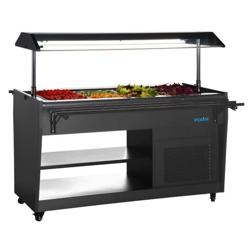 Polar G-Series Refrigerated Buffet Bar in Black (PG007)