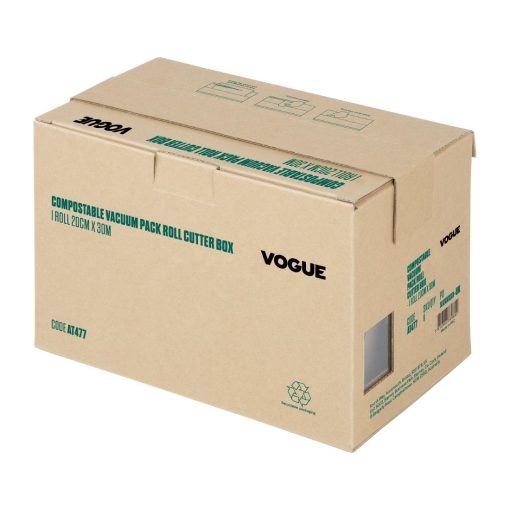 Vogue Compostable Vacuum Pack Roll Cutter Box 20cm x 30m (AT477)