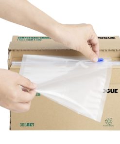 Vogue Compostable Vacuum Pack Roll Cutter Box 20cm x 30m (AT477)