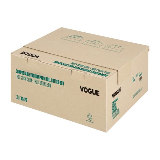 Vogue Compostable Vacuum Pack Roll Cutter Box 2x 30m Rolls (AT479)