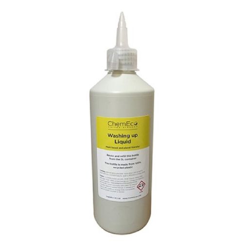 ChemEco Refillable Washing Up Bottle and Spout 500ml (CU253)