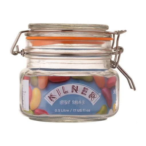 Kilner Clip Top Square Jar 500ml (CZ891)