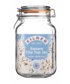 Kilner Clip Top Square Jar 2000ml (CZ894)