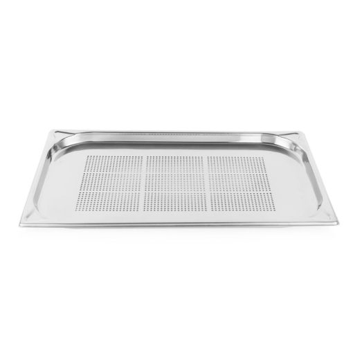Vogue Stainless Steel Heavy Duty Perforated 1-1 Gastronorm Tray 20mm (DM971)