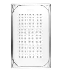 Vogue Stainless Steel Heavy Duty Perforated 1-1 Gastronorm Tray 20mm (DM971)