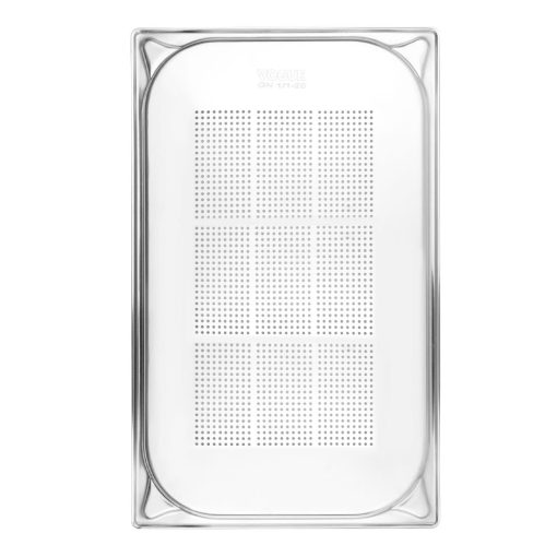 Vogue Stainless Steel Heavy Duty Perforated 1-1 Gastronorm Tray 20mm (DM971)