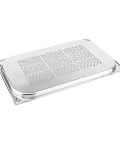 Vogue Stainless Steel Heavy Duty Perforated 1-1 Gastronorm Tray 20mm (DM971)
