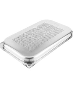 Vogue Stainless Steel Heavy Duty Perforated 1-1 Gastronorm Tray 40mm (DM972)