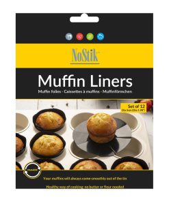 NoStik Reusable Muffin Liners 500mm 12 pack (DP539)