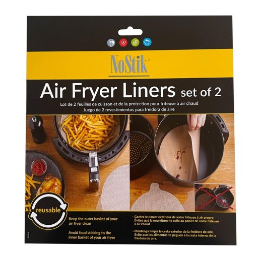 NoStik Air Fryer Liner Round 235mm 2 pack (DP549)